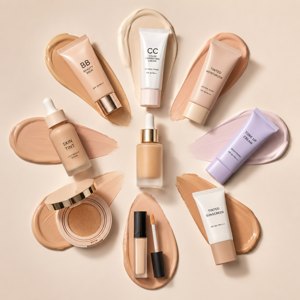 best foundation alternatives on a clean background