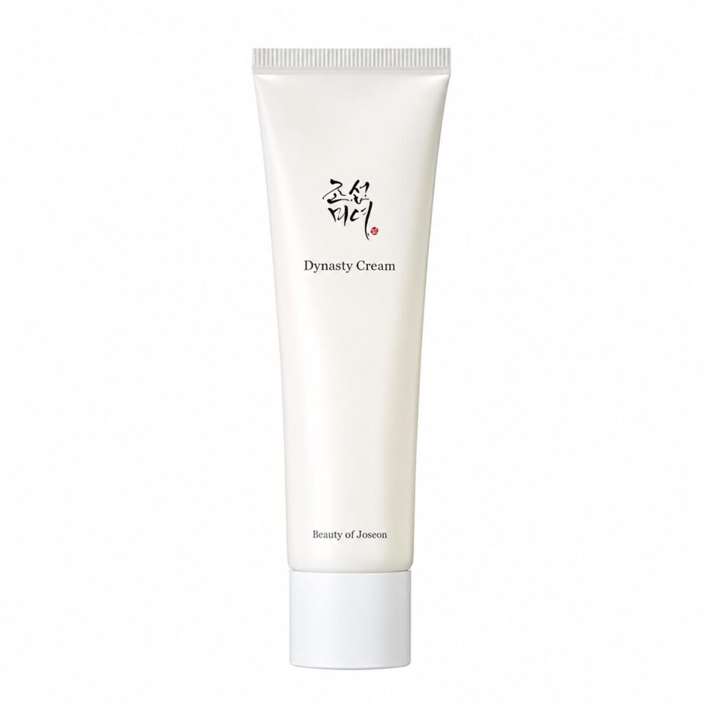 Beauty of Joseon Dynasty Cream on a white background . Korean moisturizer for deep hydration, glowing skin, and strengthening the skin barrier.
