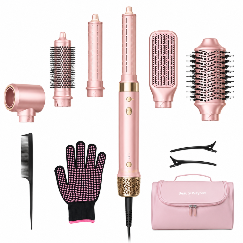 Beauty Waybox Air Styler with interchangeable styling attachments, featured as one of the Best Dyson Dupes on Amazon.