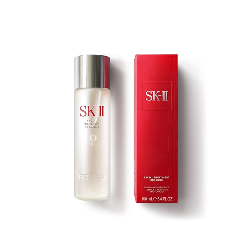 SK-II Facial Treatment Essence with retail box on a white background – luxury Japanese skincare essence for hydration, brighter skin, and anti-aging.
